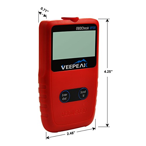 Veepeak OBD2 Scanner OBD II Diagnostic Scan Tool OBDCheck VP39 Automotive Code Reader for Check Engine Light, Read & Clear Trouble Codes for OBD II/EOBD Compliant Vehicles