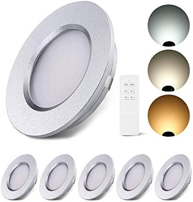ALOVECO 12V RV Interior Lights, 12V LED Lights for RV 2700-6000K 12V Recessed Lights Remote Control Dimmable Waterproof Camper Interior Lighting for Boat Motorhome Yacht 6 Packs