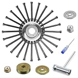 SIIONXD 10 Inch Steel Weed Eater Attachments, Wire Rotary Brush Weed Blade Head...