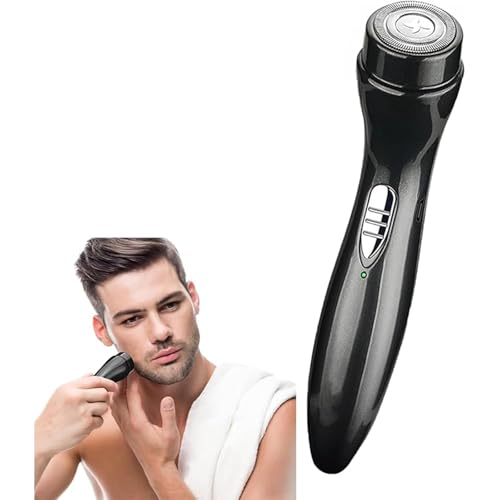 Mini Rasoir Électrique Portable de Poche,USB Rechargeable pour Homme,Rasoir Étanche et Lavable,Rasoir Rotatif pour Homme Sec et Humide,Utilisation Facile à...
