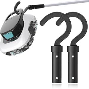 Haken für Poolroboter 2 Stück , Schwarz Generisch Poolstangenhaken für Alle Roboter-Poolstaubsauger, ZubehöRhaken für Poolroboter, Zubehör Haken für Pool-Reinigungsroboter, Poolhaken für Poolstangen