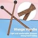 4Pcs Steel Tongue Drum Mallets 6.5 Inch Rubber Tip Drumsticks with Ergonomic Wood Handle for Handpan Glockenspiel