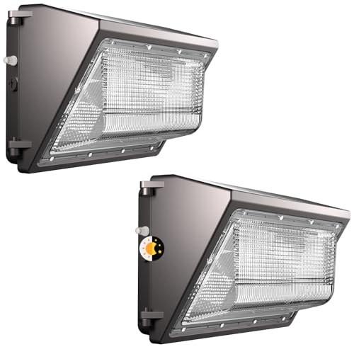 Lightdot 2Pack 200W LED Wall Pack Lights, 100-277v Dusk to Dawn Photocell, 30000Lm(150Lm/W) 5000K IP65 Waterproof Outdoor Exterior Lighting, Energy Saving, ETL | 5-Year Warranty(Height:15~30ft)