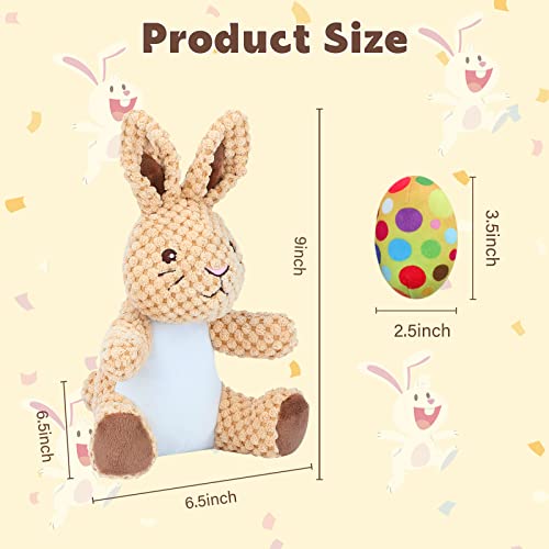 Juguete mordible de peluche Rypet para perro, diseño conejo miniatura 2