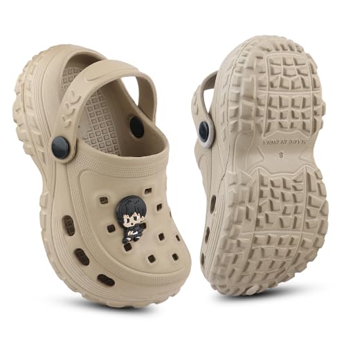 Image of FUEL Poddle Comfortable Indoor & Outdoor Casual Garden Clogs, Soft Cushioned Footbed and Lightweight EVA Slip-On Kids Clogs for Boys & Girls