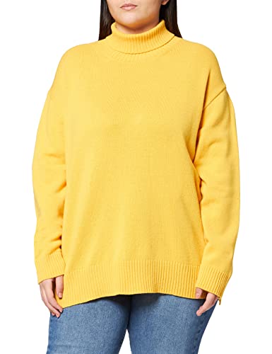 Preisvergleich Produktbild Maerz Damen Rollkragen Merino Extrafein Pullover, Kurkuma, Loose Fit