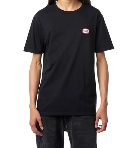 Vans Unisex-Adult On The Road Short-Sleeve T-Shirt | Graphic Tee Regular Fit Soft 100% Cotton Fabric Durable Ribbed Collar Black