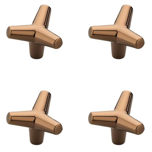 Image of Y Shape Knob for Drawer /Decorative Knobs and Pulls /Drawer Knob /Door Knobs for Drawers (Zinc /PVD Rose Gold Finish) Pack of 4-| 3 Years Warranty |