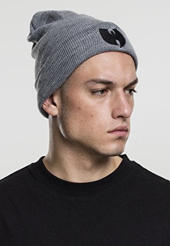 Wu Wear Logo Beanie Gorro, Unisex Adulto, Gris, Talla única