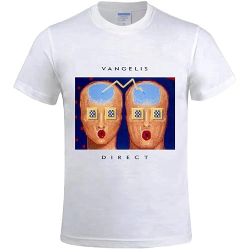 Photo de Vangelis Direct Men's Short Sleeve Crew Neck T Shirt White XL