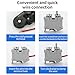 5pcs Gray UK35N DIN Rail Wire Terminal Blocks Screw Type,Wide Application for 600V 130A 1/0-12AWG Wire Connection,Electrical Distribution Box, Solar Power System, PLC Industrial Control Contact DIY