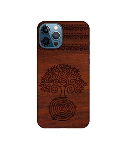 Image of Amazon Brand - Solimo Designer Engraved Patten 3D Printed Hard Back Case Mobile Cover for Apple iPhone 12 Pro Max