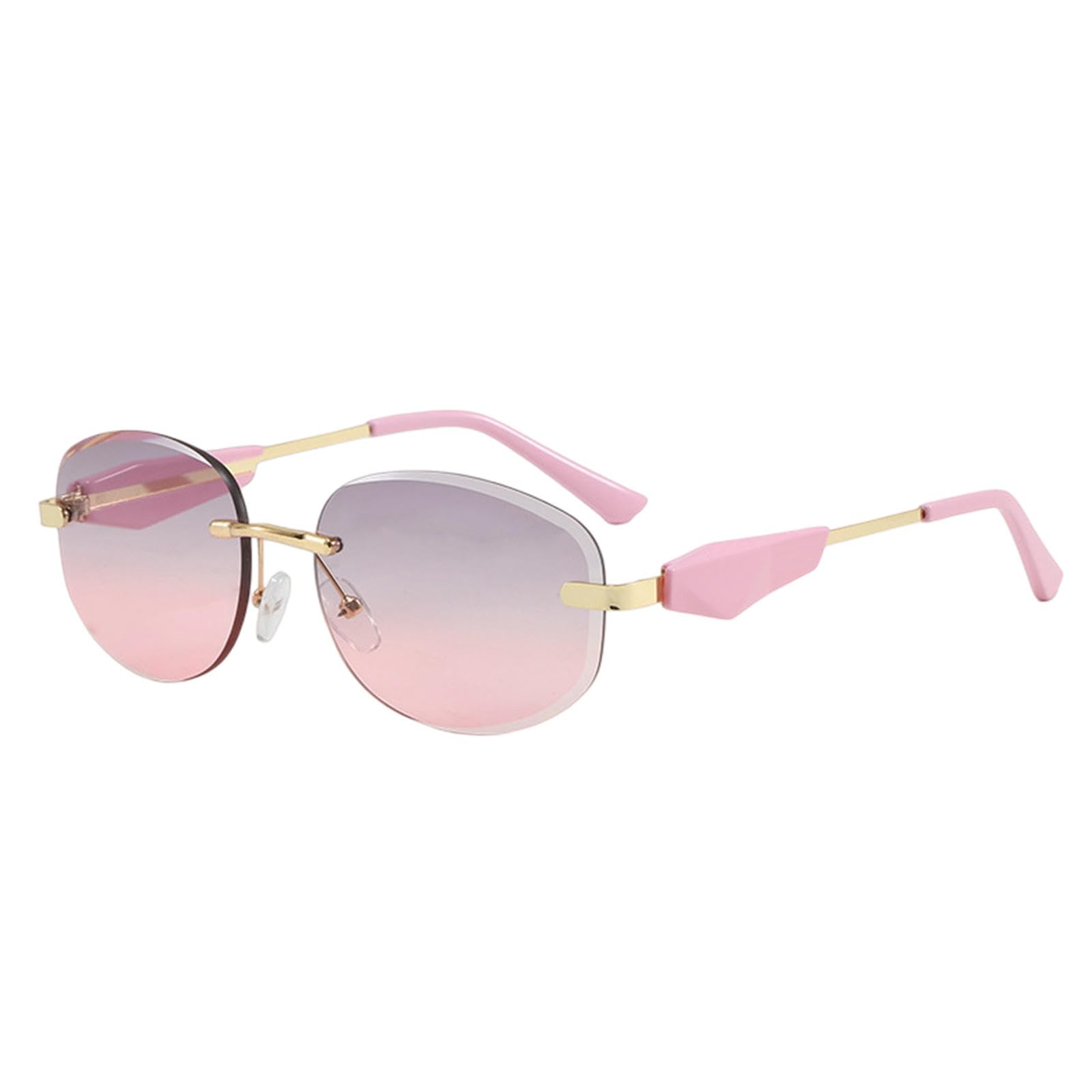 Gyios sunglasses Vintage Rimless Women Men Fashion Trends Sun Glasses Outdoor Drive Shades