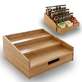 VlaRal Especiero para Cocina de Madera de Bambú - Organizador de Especias...