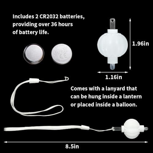 Image of 24 Pack Mini LED Lights for Paper Lanterns, Multicolor Hanging Lights | Waterproof, 36-Hour Battery Life, Battery Operated for Weddings, Camping, Christmas, Parties, Balloons & Lanterns