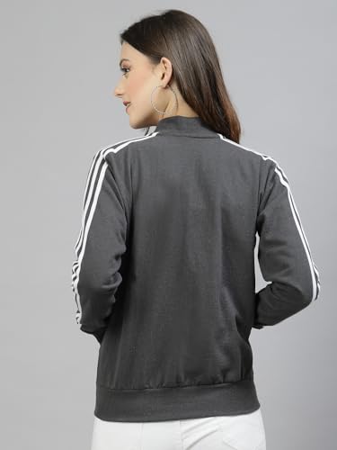 Image of UZARUS Women Cotton Full Zipper Sweatshirt Fleece Jacket for Winter