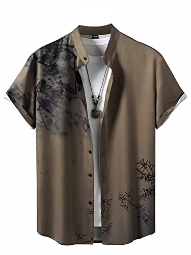 Image of Men's Lycra Digital Print Casual Shirt