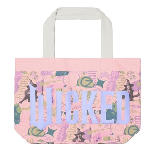 Bolso tipo tote Samii Ryan Wicked x Elphaba y Glinda, rosa miniatura 1