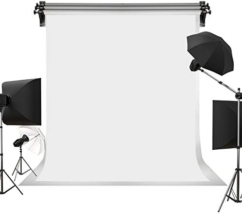 Kate 5ft×7ft Solid White Backdrop Portrait Background for Photography Studio Children and Headshots Background for Photography Video and Television