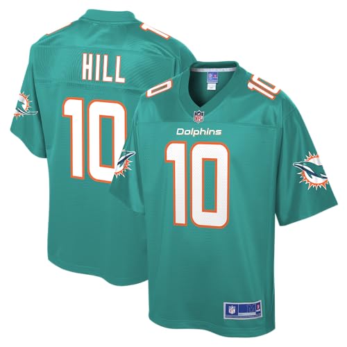 NFL PRO LINE Mens Tyreek Hill Aqua Miami Dolphins Big & Tall Player Jersey