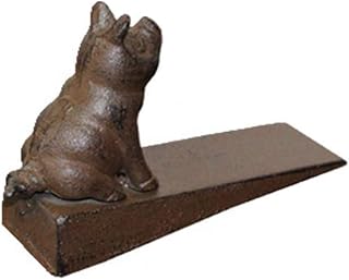 Door Stop Vintage Cast Iron Pig Door Stopper Heavy Duty Decorative Rustic Door Stoppers Anti-Slip Door Jam Door Wedge Sculpture Statue Home Office Bed Room and Exterior Door Book Stopper Heavy Bookend