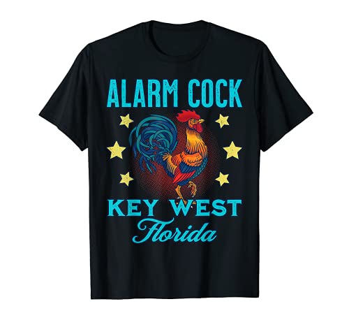 Key West Florida Alarm Cock Chicken Rooster Souvenir T-Shirt