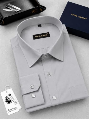 Image of Appel Touch Men's Cotton Blend Formal Shirt Full Sleeves