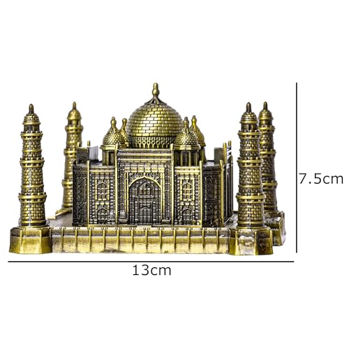 Image of Metal Tajmahal Gift Showpiece, Souvenir, Model, Statue, Replica, Taj Mahal Gift for Love, Home Decor Living Room, Office (Large)