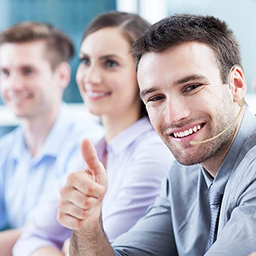 Xgwth Microphone Headset Double Over Ear Earset Headworn Mic Condenser Omnidirectional Compatible With Sennheiser Wireless System Bodypack Transmitter 3.5Mm Female Screw Plug #TOP2