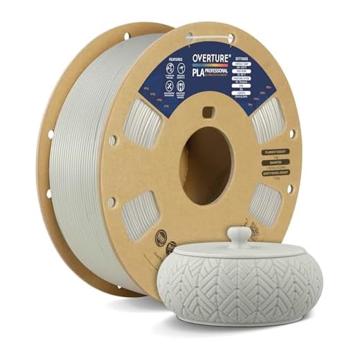 OVERTURE PLA Plus (PLA+) Filament 1.75mm, Stronger & More Durable, Professional Toughness 3D Printer Filament 1kg (2.2lbs), High Precision +/- 0.02mm, Tangle-Free (Champaign)