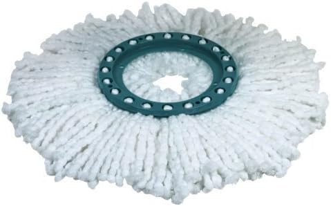 Leifheit 2 x Replacement Mop Head for Clean Twist M Mop system; Micro Duo fibres for effective clean; 33 cm wide, 2 pack set
