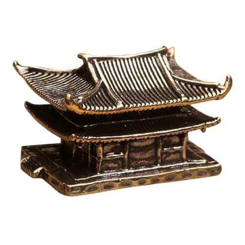 Statue de pagode chinoise pour ornement de jardin zen et aquarium d'eau douce