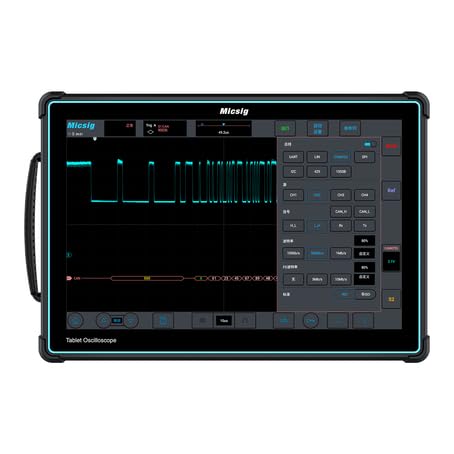 SainSmart Micsig Oscilloscope ETO3504, Tablet Oscilloscope with 4 Channels 350Mhz Bandwidth 3GSa/s Sampling Rate, 13,500mAh Battery, 14-inch Integrated Touch Screen, Digital Storage Oscilloscope