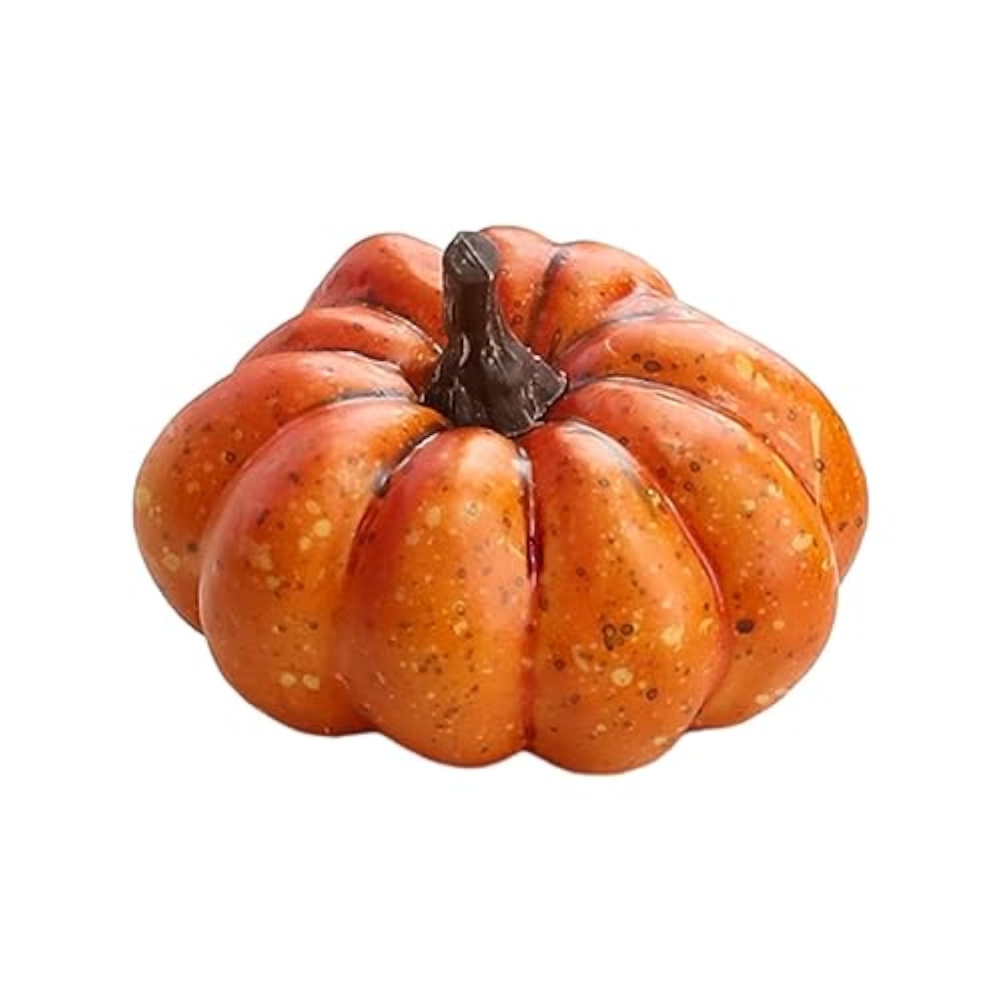 4x Artificial Pumpkin Halloween Foam Pumpkins Decor, Orange