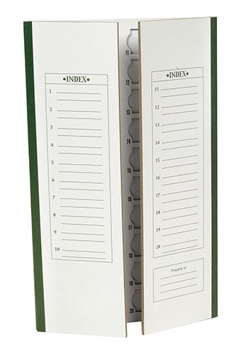 Heathrow HS9914 20-Place Cardboard Slide Tray, Green (Pack of 72)