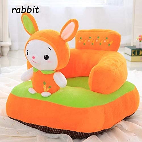 Image of AVSHUB Baby Soft Plush Cushion Baby Sofa Seat Or Rocking Chair for Kids (Used by 0 to 2 Years Baby) (Orange Rabbit)