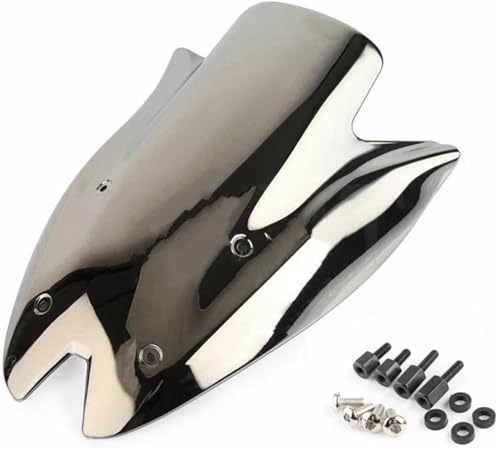 Déflecteur de pare-brise de moto pour trajets autoroutiers en Ninja Z1000 argent