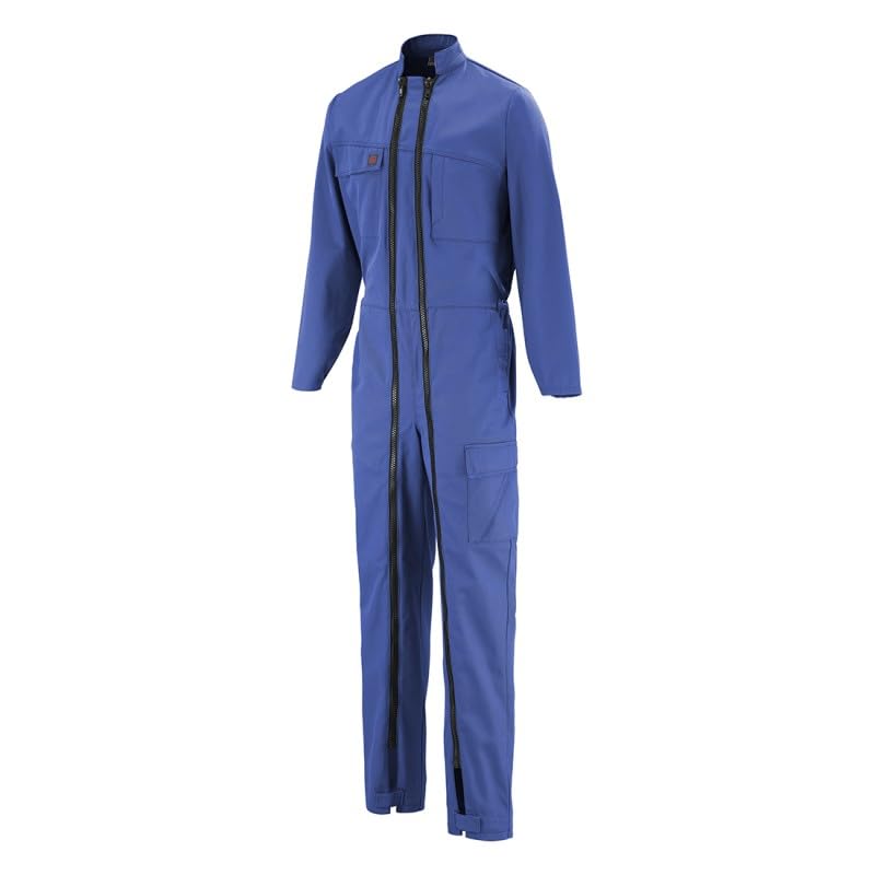 Lafont - Combinaison de travail mixte PYROP coton majoritaire 2XL Bleu Bugatti