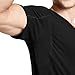 Jockey Men's Undershirt Sweat Protect V-Neck Undershirt, Black, L