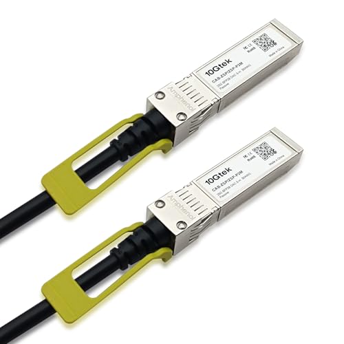 Image of 10Gtek 25GBASE-CR SFP28 to SFP28 Passive Cable for Cisco SFP-H25GB-CU3M, Ubiquiti UC-DAC-SFP28, Supermicro, Mikrotik, Arista and More, 3-Meter(10ft)