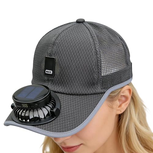 Chapeau solaire pour la randonnée et la pêche avec ventilation par charge USB