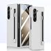 Produktbild yanzi Kompatibel mit Samsung Galaxy Z Fold 6-5G Hülle(2024)+3D Panzerfolie/Schutzhülle[Ultra Dünne]-[S Pen Holder]-[Stoßfeste] Matte Handyhülle für Samsung Galaxy Z Fold 6-Weiß