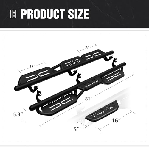 Estribos laterales compatibles Nissan Titan 2004-2025 miniatura 7