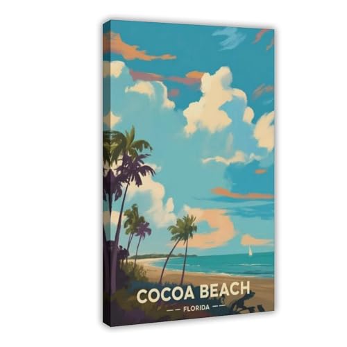 Poster Cocoa Beach Floride : évadez-vous depuis votre bureau ou chambre