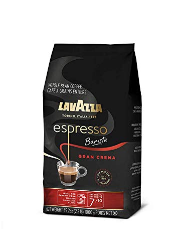 Lavazza Espresso Barista Gran Crema Whole Bean Coffee Blend, Medium Espresso Roast, Oz Bag (Packaging May Vary) Barista Gran Crema - 2.2 LB, 35.2 Ounce
