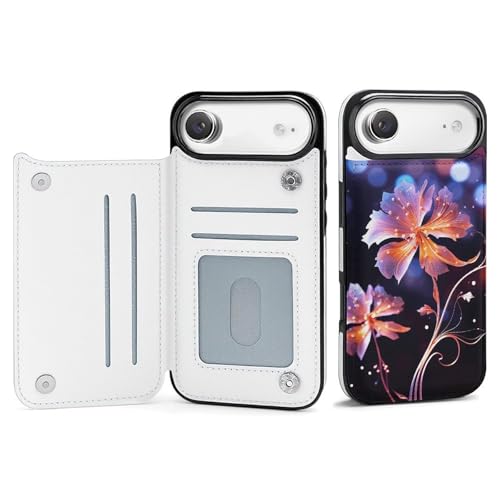Étui iPhone 17 à fleurs cool idéal pour voyager léger avec vos cartes