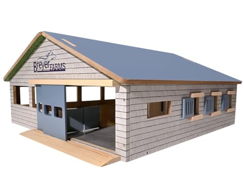 Breyer Horses Breyer Farms Deluxe Arena Stable | 24 Piece Playset | 2 Stablemates Horses Included | 24.25" L x 22" W x 10.5" H | 1:32 Scale | Model #59243 by Breyer - Used condition - US$84.23