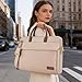RAINYEAR 15.6 Inch Laptop Shoulder Bag Compatible with 15-16 Inch Macbook Air/Pro M5 M4 M3 M2 M1, 15.6 Inch Notebook Chromebook Ultrabook Messenger Carrying Case briefcase for women, Light Khaki