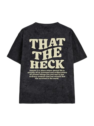 Image of RoseSeek Boy's Letter Graphic Tees Short Sleeve Vintage Summer Tops Trendy | Round Neck, Streetwear Top, Cool Shirts for Boys, Sizes 10-14, Summer Trendy Tops