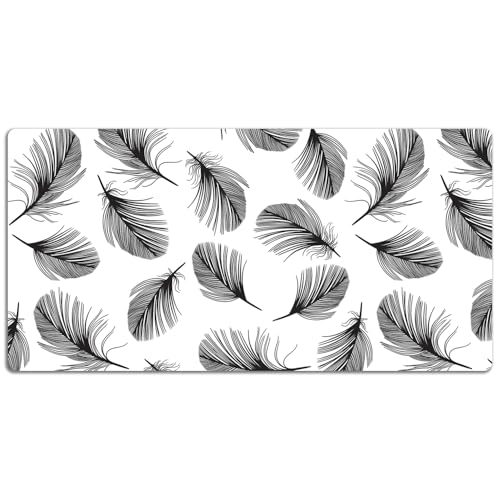 Couverture de bureau vinyle PVC protection des surfaces bords arrondis 120x60 cm